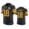 mens steelers diontae johnson black color rush limited jersey