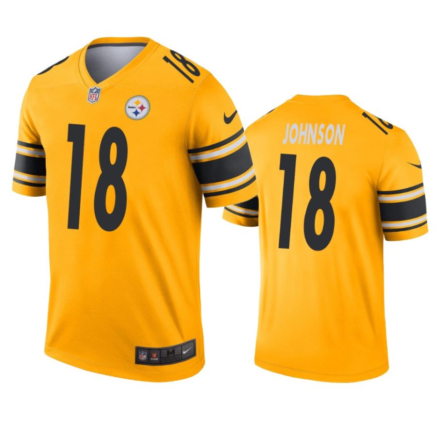 mens steelers diontae johnson gold inverted legend jersey