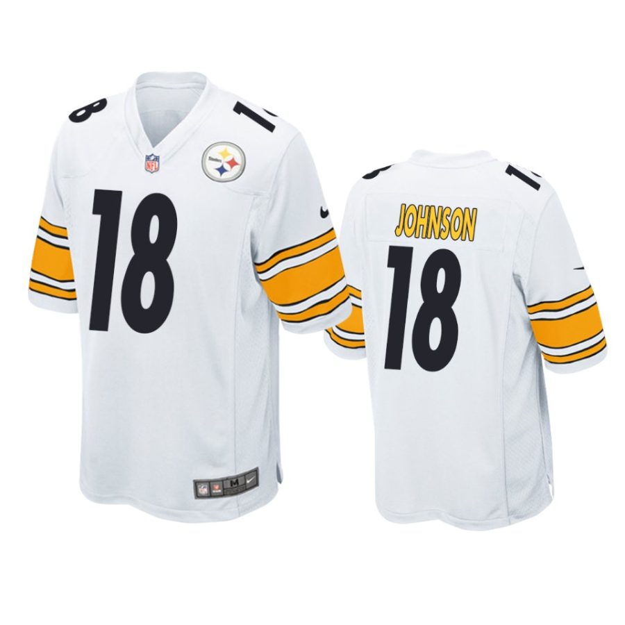 mens steelers diontae johnson white game jersey