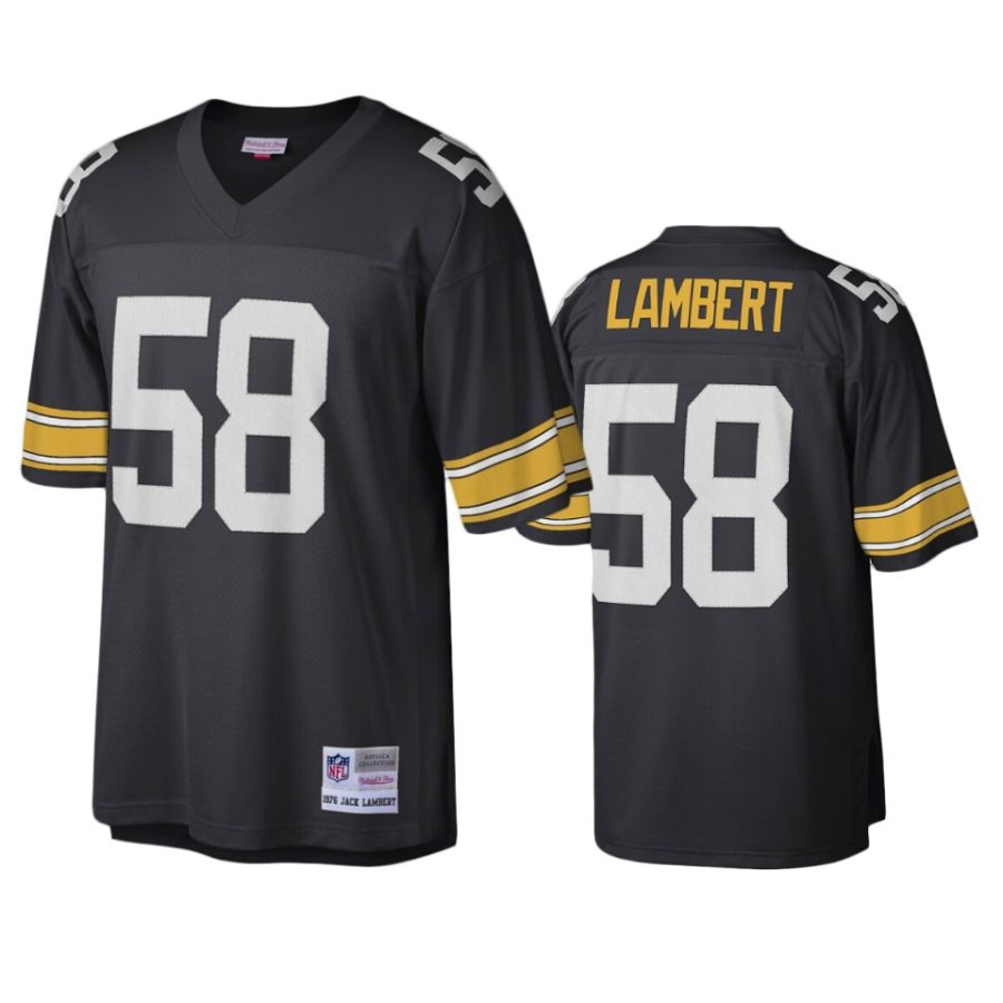 mens steelers jack lambert black legacy replica jersey