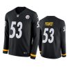 mens steelers maurkice pouncey black therma long sleeve jersey