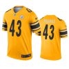 mens steelers troy polamalu gold inverted legend jersey