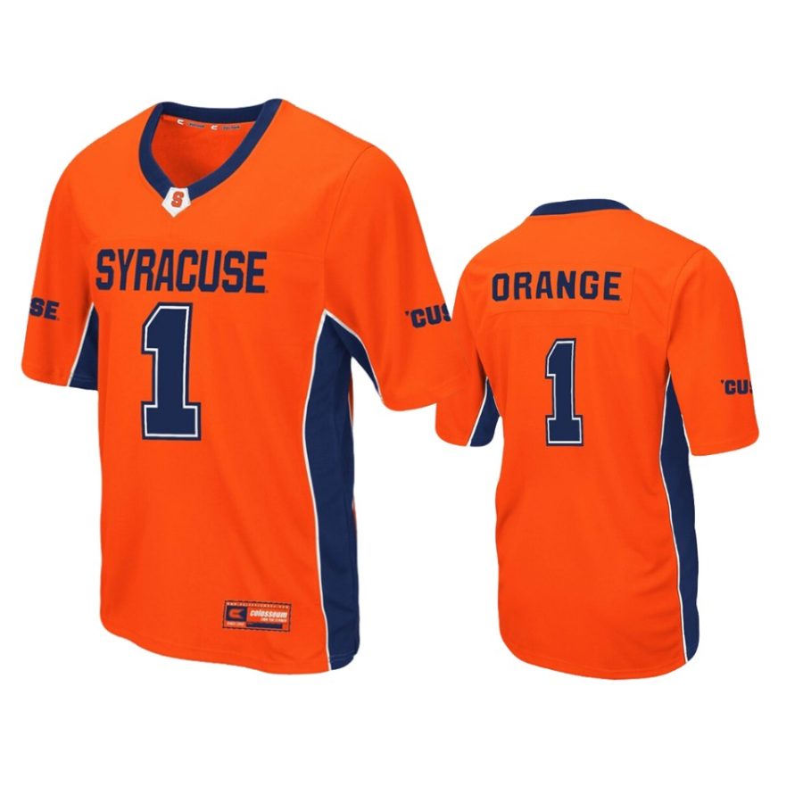 mens syracuse orange 1 orange max power jersey