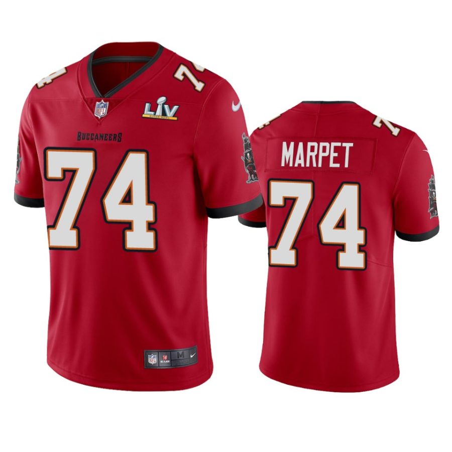 mens tampa bay buccaneers ali marpet red super bowl lv vapor limited jersey