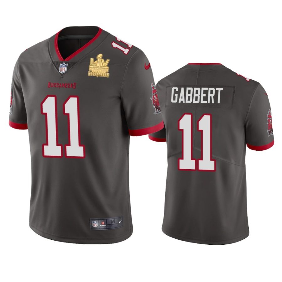 mens tampa bay buccaneers blaine gabbert pewter super bowl lv champions vapor limited jersey