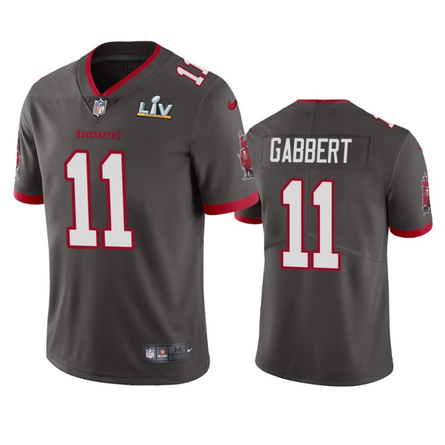 mens tampa bay buccaneers blaine gabbert pewter super bowl lv vapor limited jersey