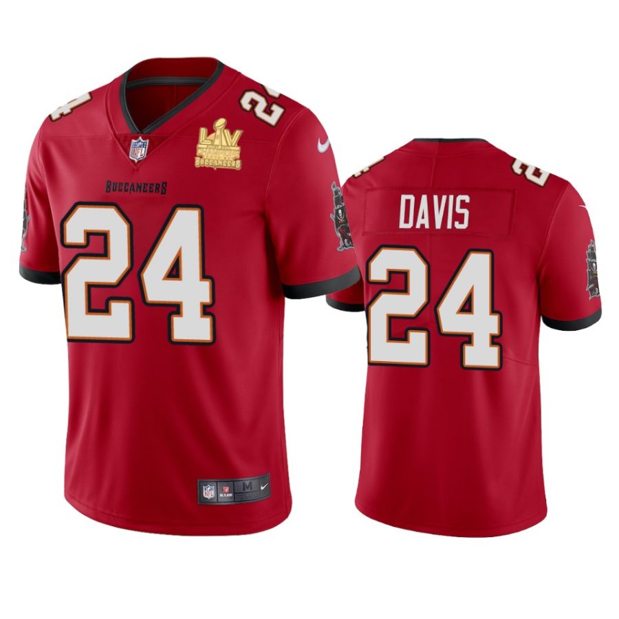 mens tampa bay buccaneers carlton davis red super bowl lv champions vapor limited jersey