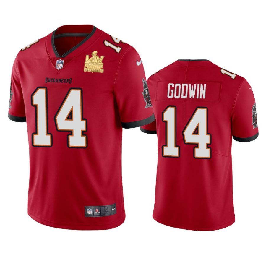 mens tampa bay buccaneers chris godwin red super bowl lv champions vapor limited jersey