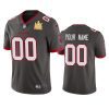 mens tampa bay buccaneers custom pewter super bowl lv champions vapor limited jersey