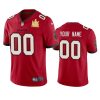 mens tampa bay buccaneers custom red super bowl lv champions vapor limited jersey