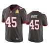 mens tampa bay buccaneers devin white pewter super bowl lv champions vapor limited jersey