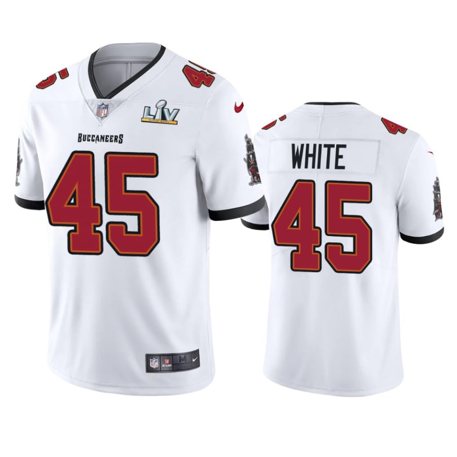 mens tampa bay buccaneers devin white white super bowl lv vapor limited jersey