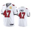 mens tampa bay buccaneers john lynch white super bowl lv champions vapor limited jersey