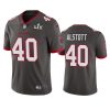 mens tampa bay buccaneers mike alstott pewter super bowl lv vapor limited jersey