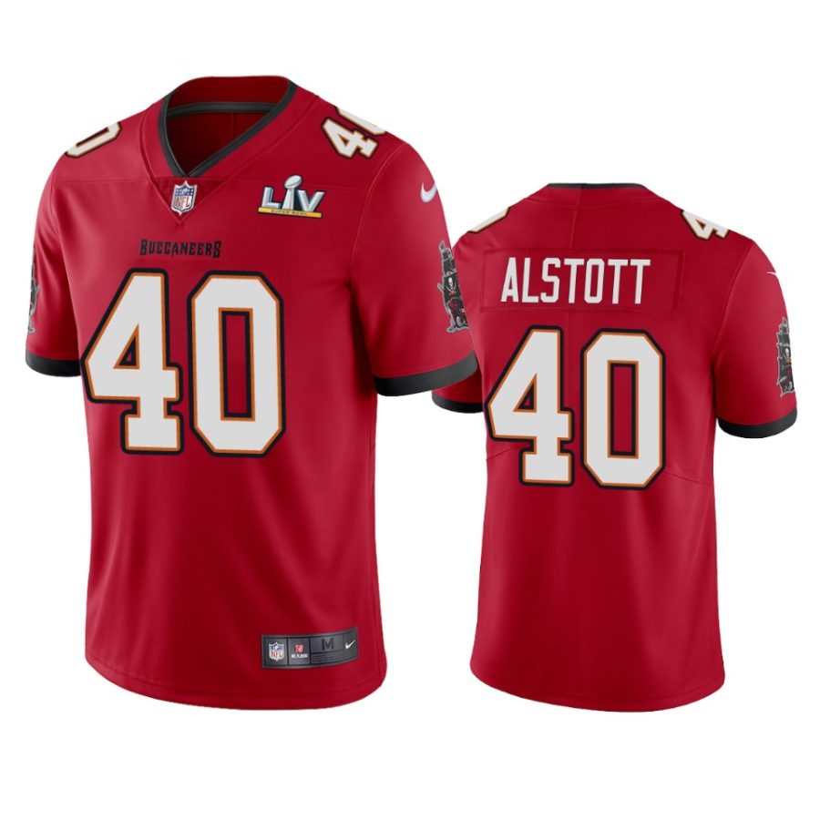 mens tampa bay buccaneers mike alstott red super bowl lv vapor limited jersey