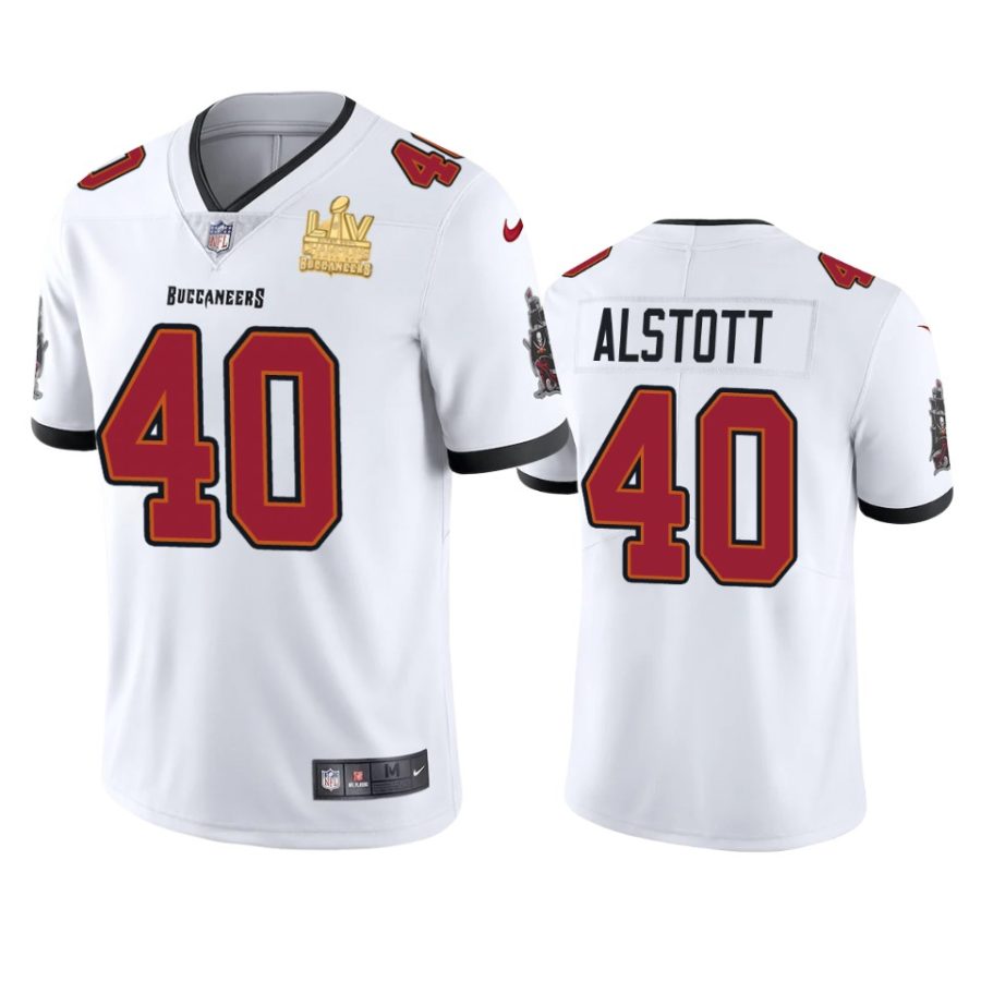 mens tampa bay buccaneers mike alstott white super bowl lv champions vapor limited jersey