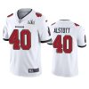 mens tampa bay buccaneers mike alstott white super bowl lv vapor limited jersey