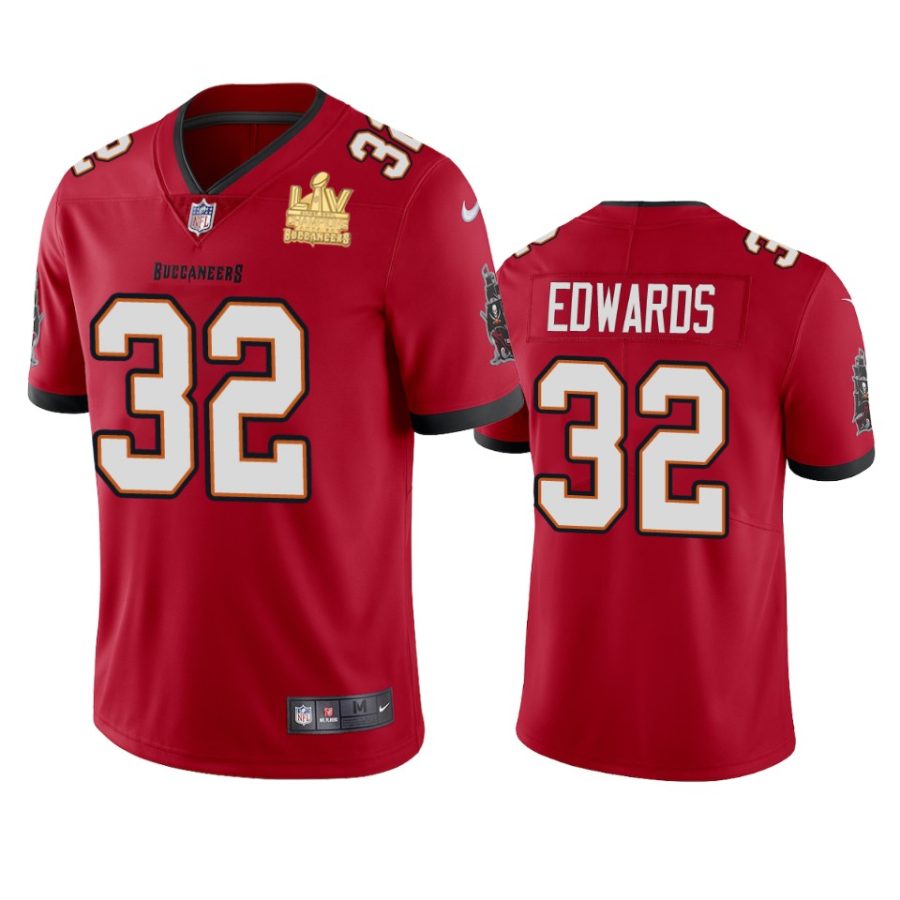 mens tampa bay buccaneers mike edwards red super bowl lv champions vapor limited jersey