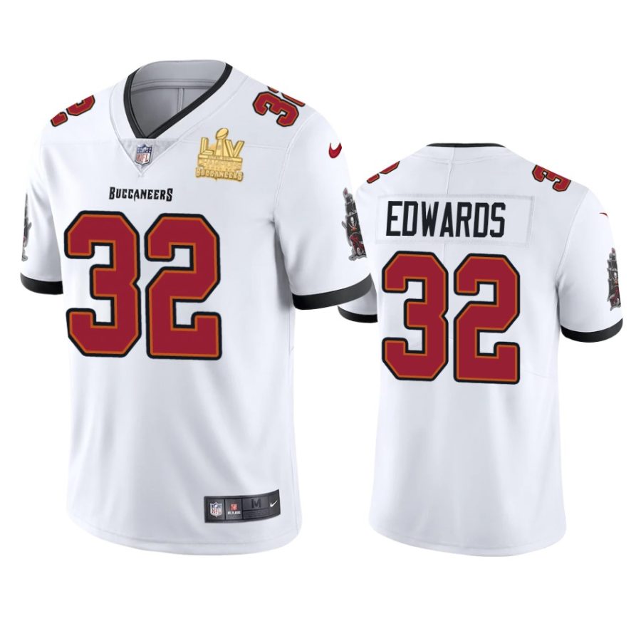 mens tampa bay buccaneers mike edwards white super bowl lv champions vapor limited jersey