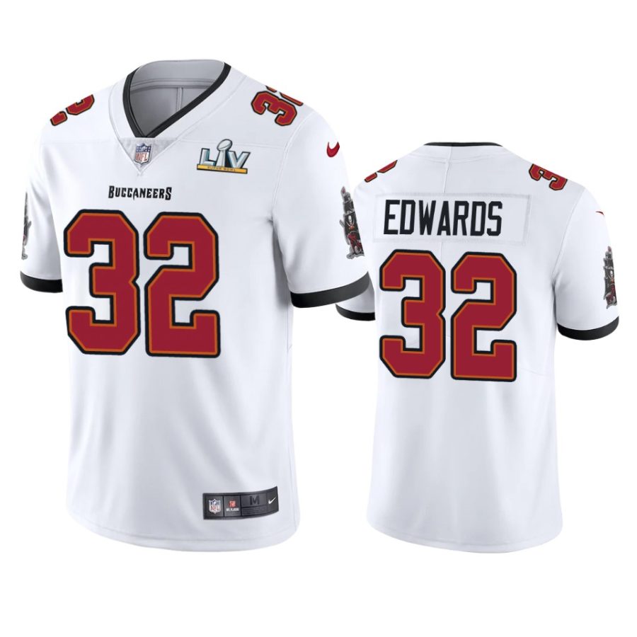 mens tampa bay buccaneers mike edwards white super bowl lv vapor limited jersey