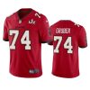 mens tampa bay buccaneers paul gruber red super bowl lv vapor limited jersey