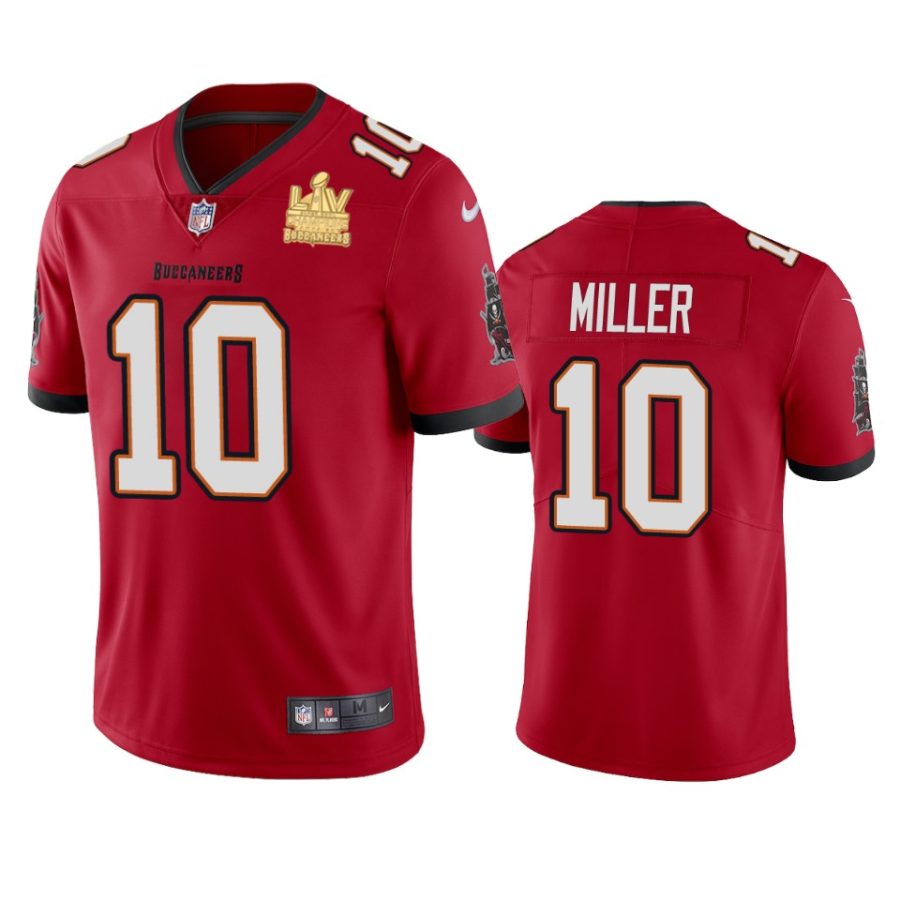 mens tampa bay buccaneers scotty miller red super bowl lv champions vapor limited jersey