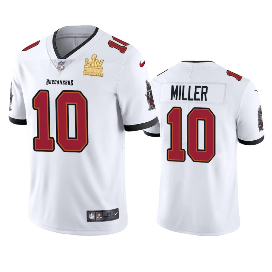 mens tampa bay buccaneers scotty miller white super bowl lv champions vapor limited jersey