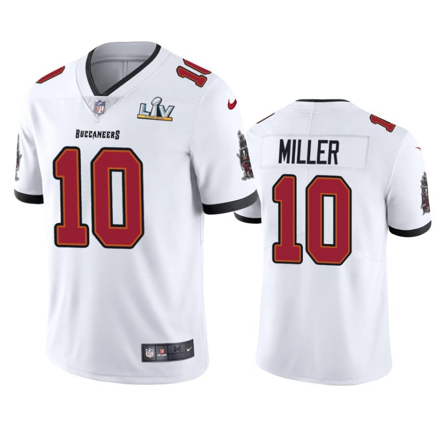 mens tampa bay buccaneers scotty miller white super bowl lv vapor limited jersey