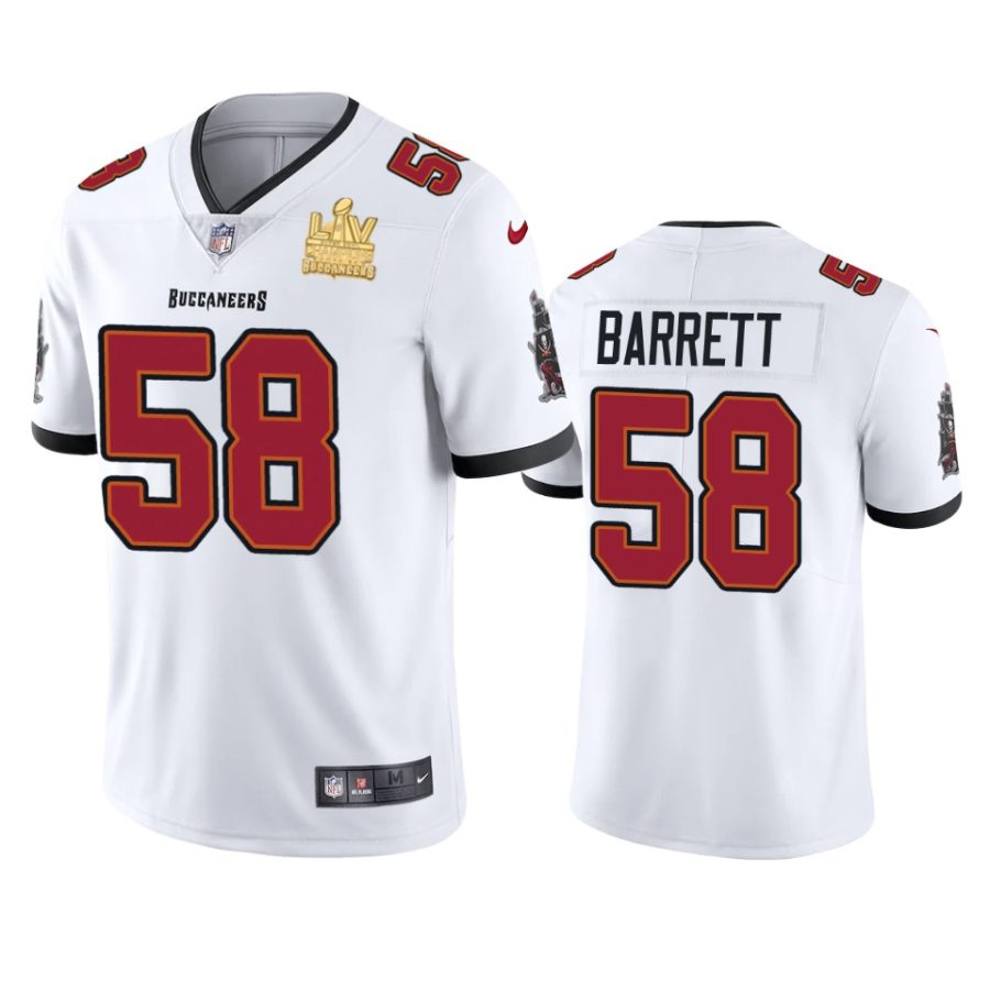 mens tampa bay buccaneers shaquil barrett white super bowl lv champions vapor limited jersey