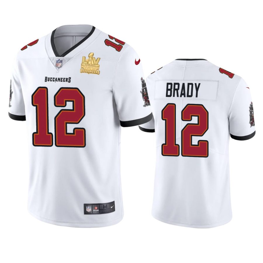 mens tampa bay buccaneers tom brady white super bowl lv champions vapor limited jersey