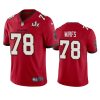 mens tampa bay buccaneers tristan wirfs red super bowl lv vapor limited jersey