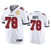 mens tampa bay buccaneers tristan wirfs white super bowl lv champions vapor limited jersey