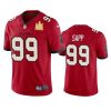 mens tampa bay buccaneers warren sapp red super bowl lv champions vapor limited jersey