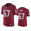 mens texans charlie heck red vapor untouchable limited jersey