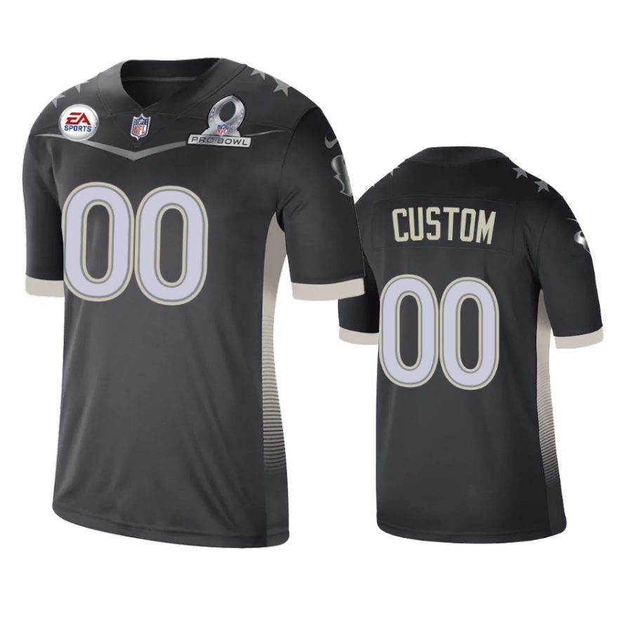 mens texans custom anthracite 2021 afc pro bowl game jersey