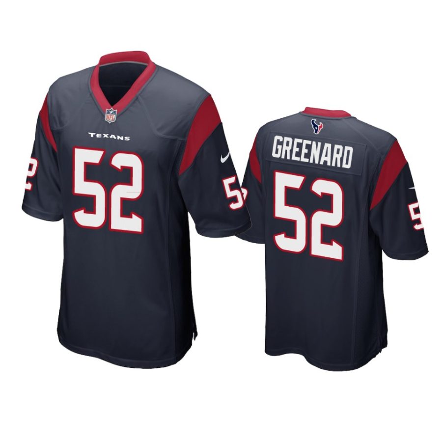 mens texans jonathan greenard navy game jersey