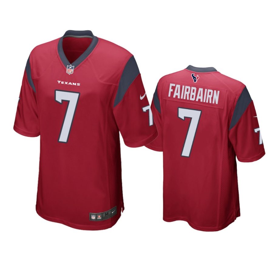 mens texans kaimi fairbairn red game jersey