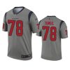 mens texans laremy tunsil gray inverted legend jersey