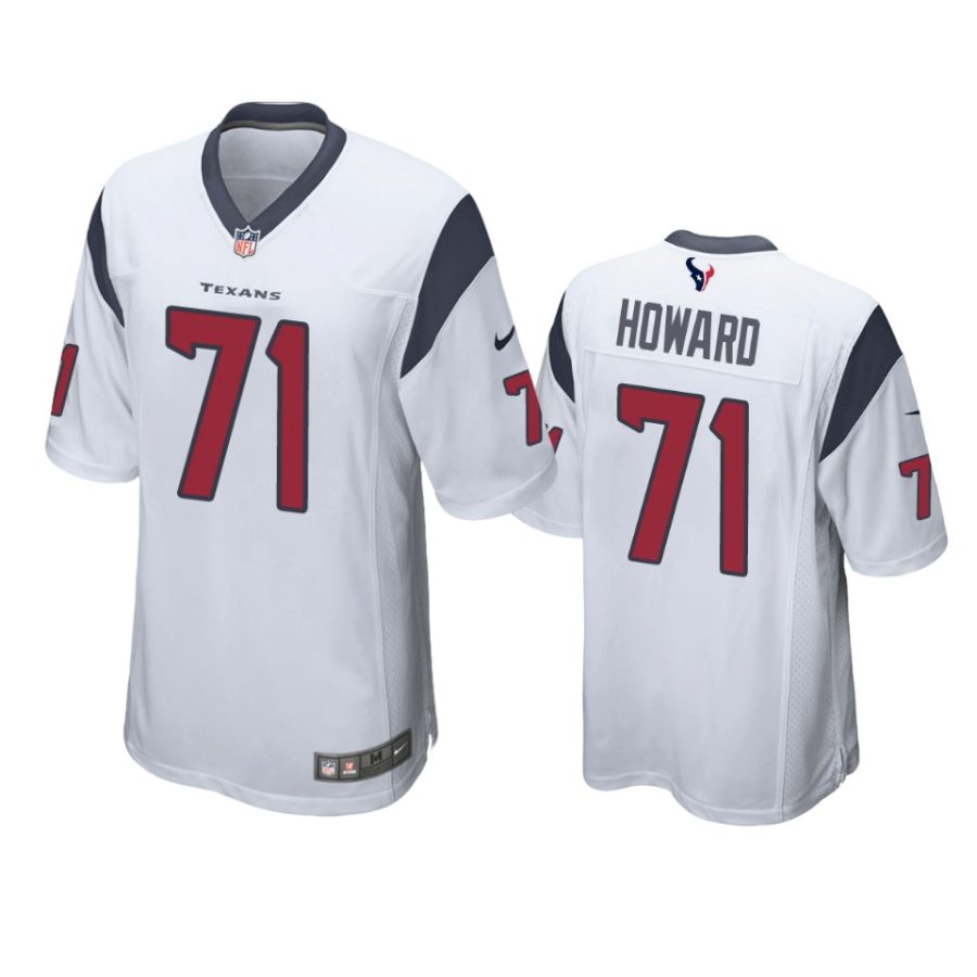 mens texans tytus howard white game jersey