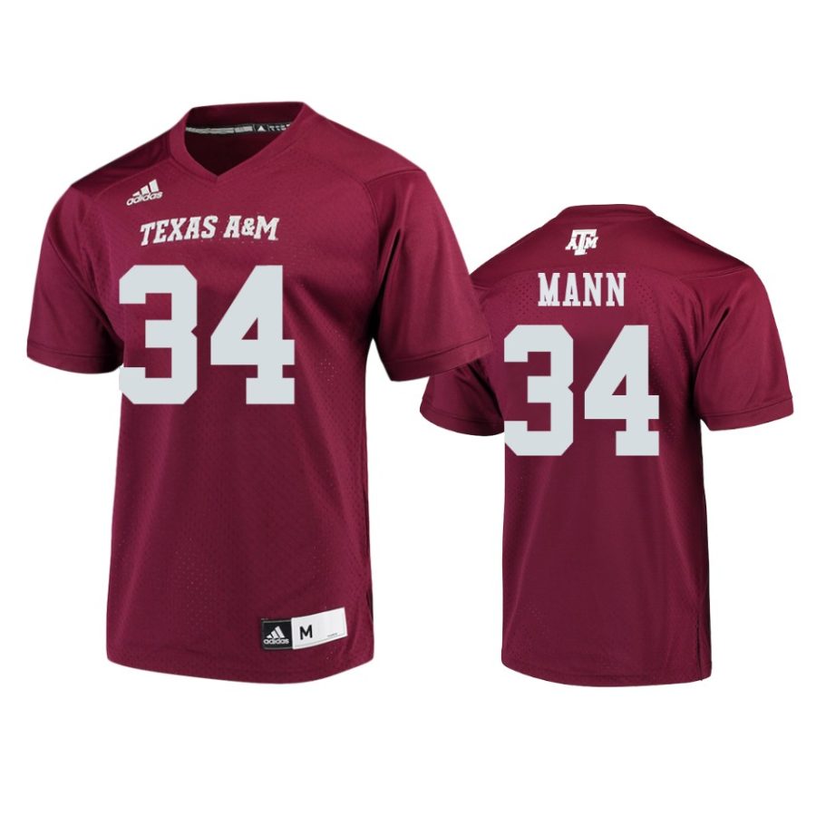 mens texas am aggies braden mann maroon college football jersey