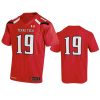 mens texas tech red raiders 19 under armour red replica jersey