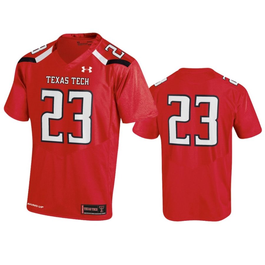 mens texas tech red raiders 23 under armour red replica jersey