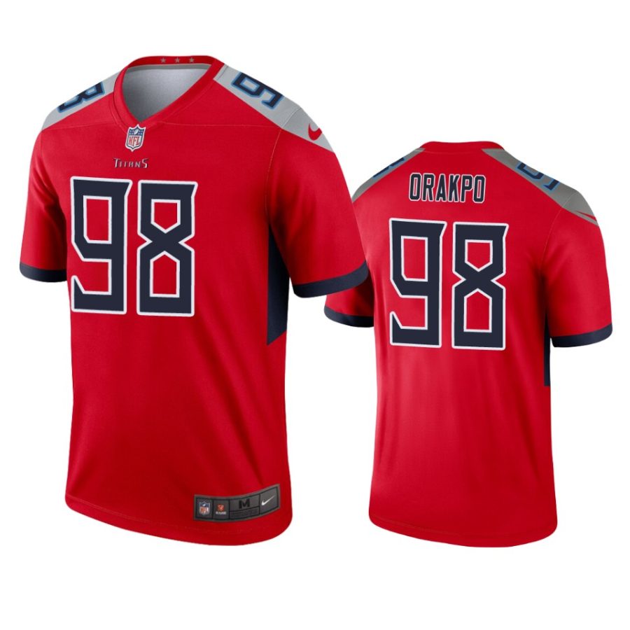 mens titans brian orakpo red inverted legend jersey