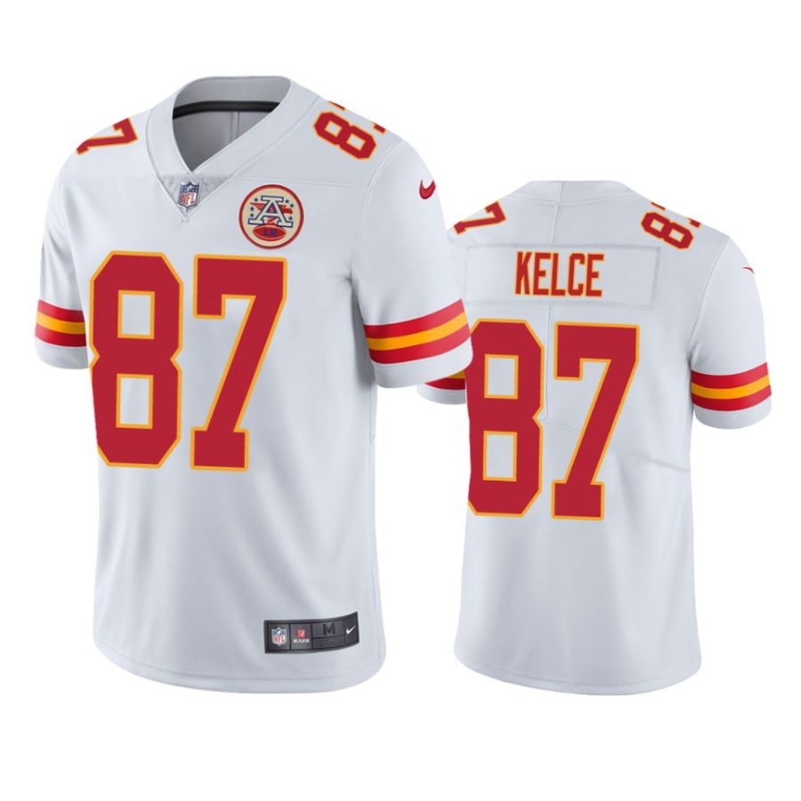 mens travis kelce chiefs white vapor jersey