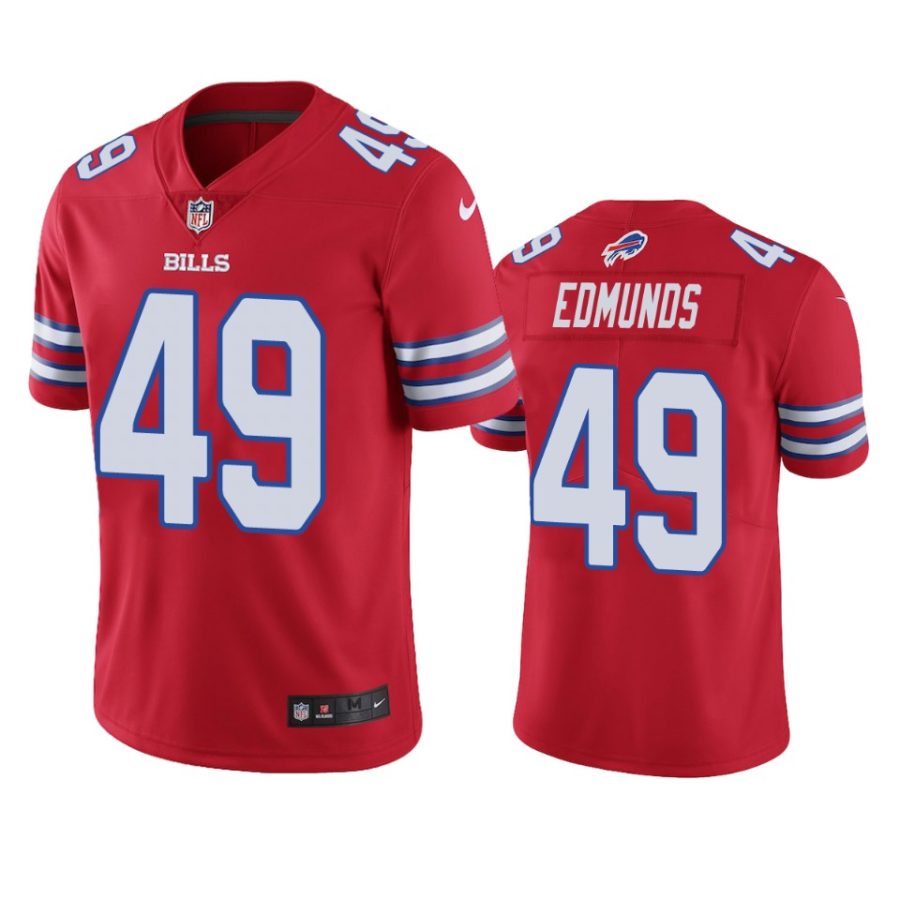 mens tremaine edmunds bills red color rush limited jersey