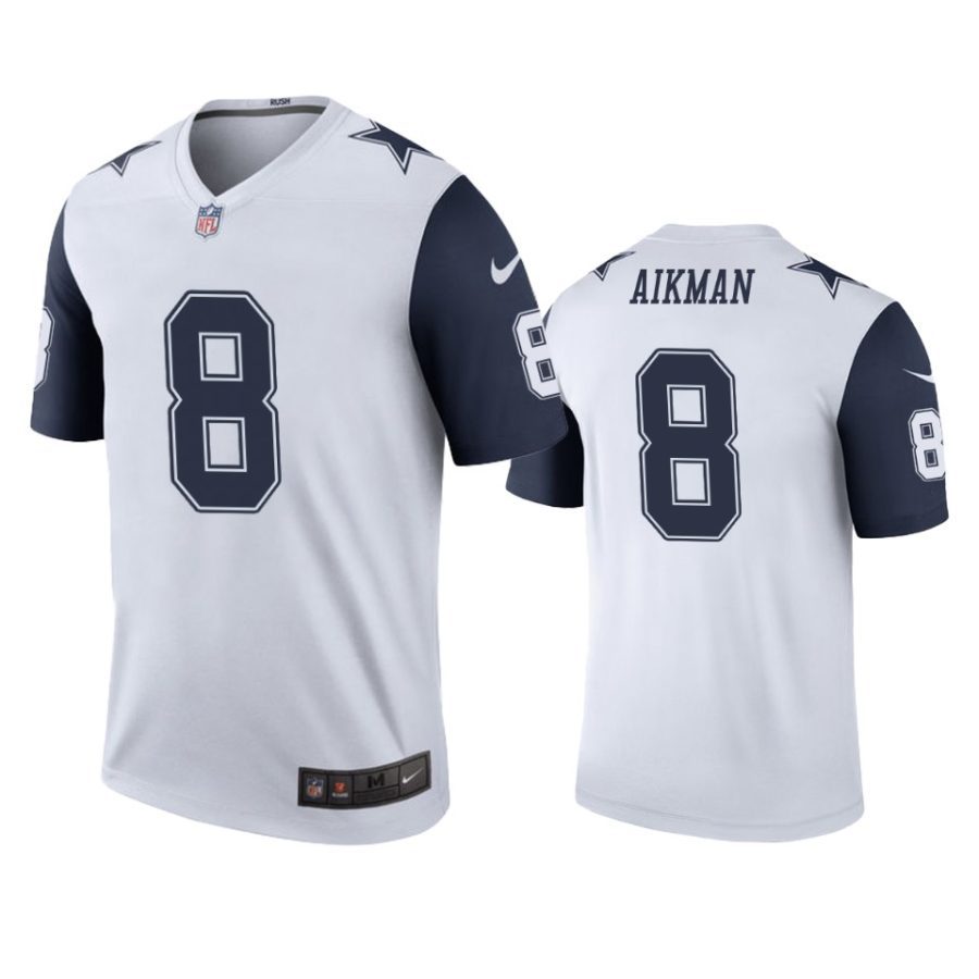 mens troy aikman cowboys white color rush legend jersey