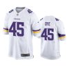 mens troy dye vikings white game jersey