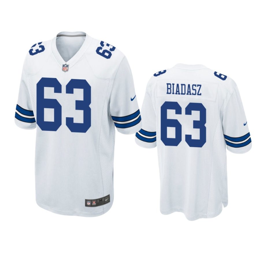 mens tyler biadasz cowboys white game jersey