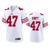 mens tyler kroft 49ers white game jersey