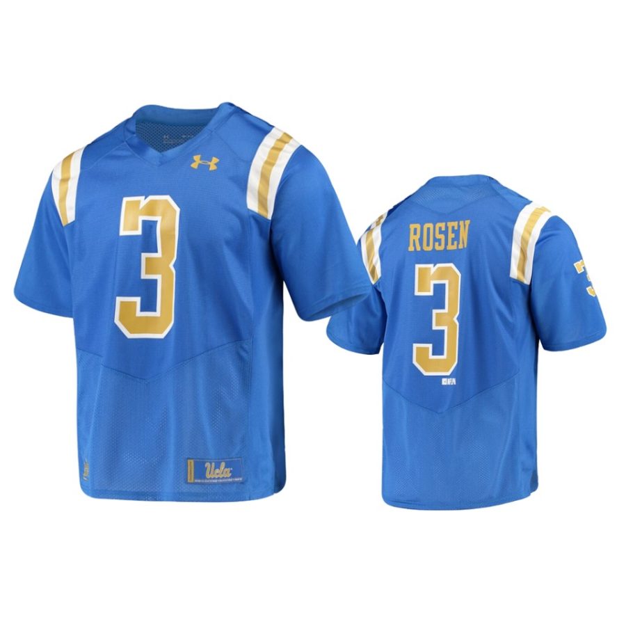 mens ucla bruins josh rosen under armour blue replica jersey